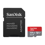 SanDisk MicroSDXC Mobil Ultra minnekort 64 GB