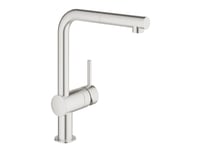 Grohe Minta, Rustfritt Stål, Kran-Håndtak, Single/Enkelt, Keramisk, 4,6 Cm, 360°