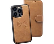 Andersson PU leather wallet and case w/ MagSafe Apple iPhone 13 Pro Tan