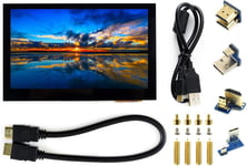 4.3inch HDMI LCD (B) Écran Tactile capacitif Moniteur 800x480 Affichage IPS pour Raspberry Pi, Jetson Nano,Beaglebone Black, Banana Pi, PC Soutien Windows 10 8.1 8 7