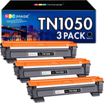 Gpc Image Tn1050 Compatible Cartouche De Toner Remplacement Pour Brother Tn-1050 Pour Brother Dcp-1510 Dcp-1512 Dcp-1610W Dcp-1612W Hl-1110 Hl-1112 Hl-1210W Hl-1212W Mfc-1810 Mfc-1910W (Noir, 3 Pack)