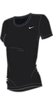 NIKE Pro Cool à manches courtes T-shirt - Femme - Noir/Blanc - Taille - S