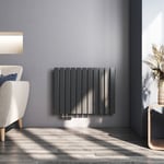 Meykoers radiateur eau chaude Horizontal 630x850mm Anthracite Radiateur plat 618W chauffage central monocouche