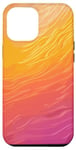 Coque pour iPhone 12 Pro Max Rose et jaune, motif abstrait et dégradé coloré