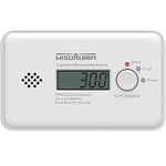 Carbon Monoxide Detector, 10 Years Battery Carbon Monoxide Alarm, CO Alarm with LCD Display and Test/Silence Button Conforms to EN50291 Standard