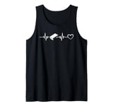 Air Hockey Table Heartbeat Heart Air Hockey Player Tank Top