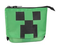 Minecraft - Enveloppe de transport officielle Minecraft, sac de rangement pour sacs et sacs à dos, avec fermeture à glissière pratique, idée cadeau fille et enfant, 22 x 15 x 10 cm, vert