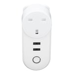 Smart WiFi Plug Dual USB Plug Smart Outlet Wireless APP Voice Control Timer A