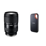 TAMRON - 28-75mm F/2.8 Di III VXD G2 - Zoom lens for Full-frame Mirrorless Sony cameras & SanDisk 2TB Extreme Portable SSD, USB-C USB 3.2 Gen 2, External NVMe Solid State Drive