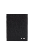 HUGO BOSS BOSS Crosstown Leather Card Holder, Black