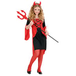 WIDMANN MILANO PARTY FASHION - Costume de diable pour enfants, robe, enfer, Halloween, déguisements de carnaval