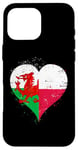 iPhone 16 Pro Max Half Polish Half Welsh A Poland Wales Flag in Heart Case