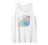 The Smurfs Smurfette Hearts Smurfin Kiss Retro Chest Logo Tank Top