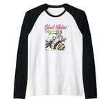 Marvel Black Widow Motorcycle Portrait Manche Raglan