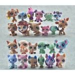 24st Littlest Pet Shop Enormt parti Husdjur LPS Hundar Katter Monkey Bear Lions Toy