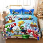 ZZX Duvet Cover Sets 3d Painting 3 Piece Set Bedding 100% Microfiber Comfortable And Soft For Kids, Friends, D- EU 240x220 cm