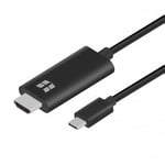 USB 3.1 C to HDMI 4K Kaapeli Musta 1.8 Metriä