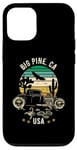 Coque pour iPhone 12/12 Pro Big Pine California USA Hotrod Design rétro coucher de soleil dans le désert