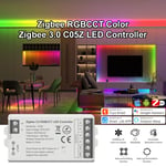 Tuya Zigbee-Contrôleur LED Intelligent pour Bande CCT RGB RGBW RGBCCT,Gradateur,Support Hue Bridge,SmartThings Alice,Commande Vocale - Type RGBCCT Dimmer