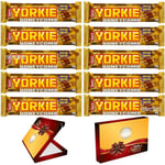 Yorkie Honeycomb Limited Edition Milk Chocolate Bar 10 x 42g With Gift Box