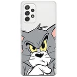 ERT GROUP mobile phone case for Samsung A52 5G / A52 LTE 4G / A52S 5G original and officially Licensed Tom & Jerry pattern Tom 001 adapted to the shape of the mobile phone, partially transparent