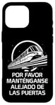 Coque pour iPhone 16 Pro Max Monorail Please Stand Out of The Doors en espagnol