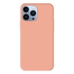 Coque silicone unie Mat Rose compatible Apple iPhone 13 Pro Max - Neuf