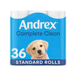 Andrex Toilet Rolls 36, 72 or 108 Classic Clean FragranceFree 2 Ply Toilet Paper