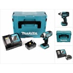 Dtd 152 RF1J 18V Li-ion Visseuse à chocs sans fil avec boîtier Makpac + 1x Batterie BL1830 3,0 Ah + Chargeur DC18RC - Makita