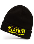 Blondie Black Logo Beanie Hat Mens