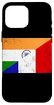 Coque pour iPhone 16 Pro Max France Français Inde Drapeau ADN Mixte