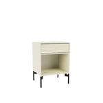 Montana - Dream Nightstand - Vanilla / Black Legs - Nattbord - designer_peter_j_lassen - Hvit - MDF