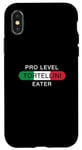 Coque pour iPhone X/XS Cool Pro Level Tortellini Eater Pasta Lover Machine à tortellini