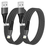 Câble Iphone 1m/Lot De 2,Câble Chargeur Iphone[Certifié Mfi]Cable Lightning Usb Cable Iphone Nylon Fil Chargeur Iphone Cordon Charge Rapide Pour Iphone 14/13/12/11/Pro Max/Xs/Xr/8/7/6/Se