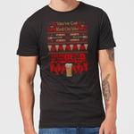 Shaun Of The Dead You've Got Red On You Christmas Men's T-Shirt - Black - 4XL