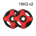Barbell Plates Steel A Pair 2.5KG/5KG/10KG/15KG/20KG/25KG Olympic Weights 50mm/2inch Center Weight Plates For Gym Home Fitness Lifting Exercise Work Out Man and Woman (Color : 15KG/33lb x2)