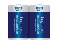 Logilink Lr20b2, Engångsbatteri, D, Alkalisk, 1,5 V, 2 Styck, 10200 Mah