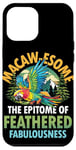 Coque pour iPhone 12 Pro Max Macaw-esome Incarnation de la fabuleuse à plumes