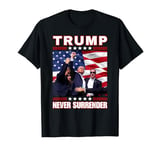 Trump 2024 Fist Pump Never Surrender Fight For America T-Shirt