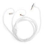 25 Core Silver Plated Kabel OFC Uppgradering Ljudkabel för MMCX Kontakt för Shure SE215 Transparens 2.5 Balanserad Head