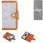 Felt Case for Honor Magic6 Ultimate Cover light grey