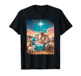 Nativity Scene with Mary, Joseph and the Child Jesus T-Shirt