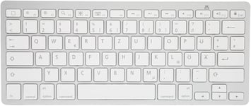 Clavier Bluetooth Ultra-Fin, Qwertz German Layout, Clavier Silencieux Sans Fil Pour Pc, Tablettes Et Smartphones, Clavier Universel Portable Compatible Avec Ios Android Windows.