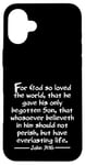 iPhone 16 Plus John 3:16 Whole Verse King James Bible For God So Loved KJV Case