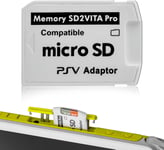 Adaptateur Sd2Vita Pro 5.0 Pour Ps Vita, Sd2Vita 5.0 Adaptateur De Carte Mémoire Pour Carte Mémoire Micro Sd Psvita De Ps Vita 3.60 Henkaku/Enso, Soutien 128-256Gb Microsd