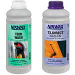 NIKWAX Twin Pack Tech Wash + Tx Direct In 1litre Gris / Violet Blanc Unique 2025