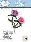 Elizabeth Craft Designs Jardin Notes Aster Die, en MÉTAL, Gris, 21.3 x 13.7 x 0.2 cm