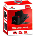 Nintendo Switch - Dock et Stand 2 en 1 - Support Recharge + Connexion TV - Noir
