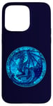 Coque pour iPhone 15 Pro Max Dragon bleu