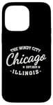 Coque pour iPhone 14 Pro Max Vintage Retro Love Chicago Illinois Windy City est une ville créée en 1833